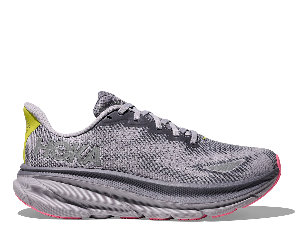 Womens's Clifton 9 GTX (GYSK - Grey Skies/Foggy grey)