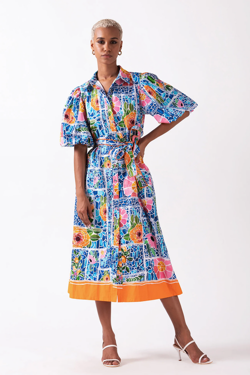 Alicia Mosaic Floral Dress