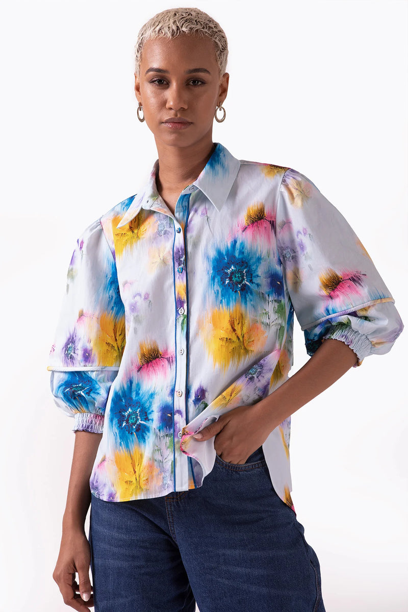 Sharona Floral Print Top
