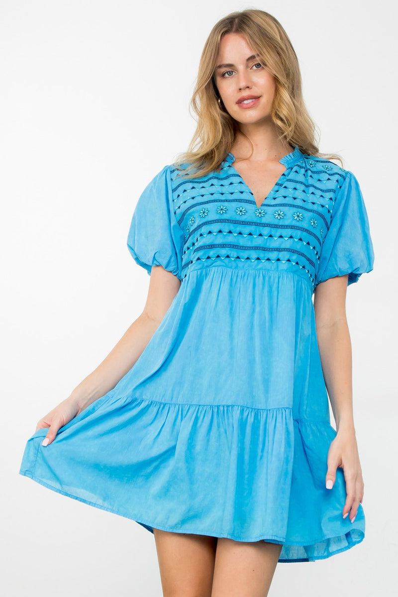 Minnie Short Sleeve Tiered Dress