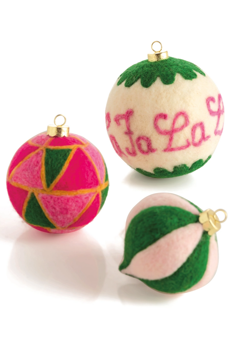 "Fa La La" Assorted Ornaments