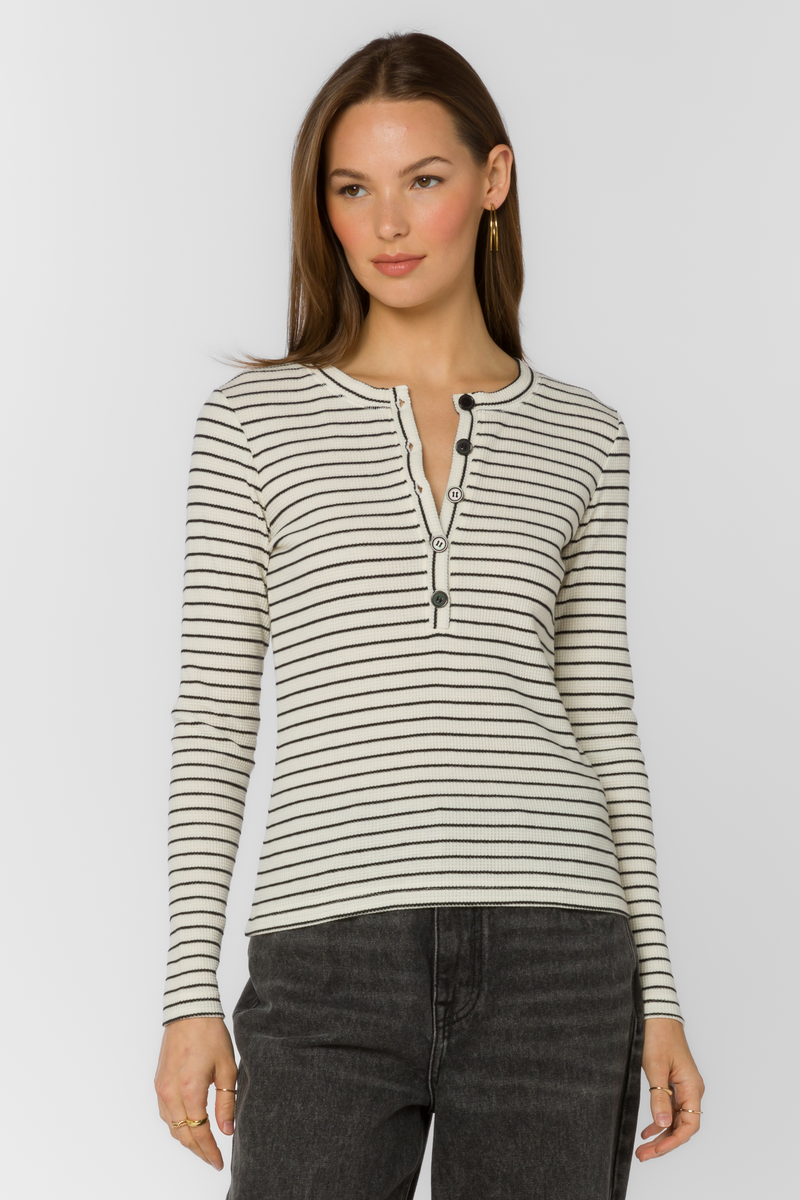 Beasley Long Sleeve Ribbed Top
