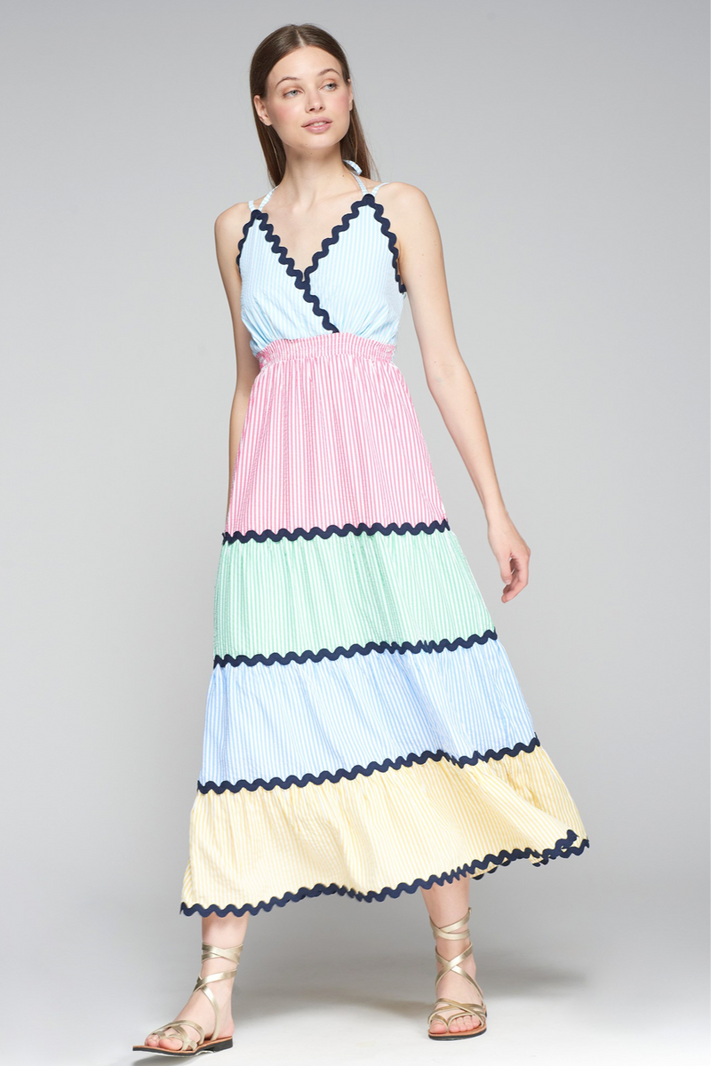Kally Rayas Azul Dress