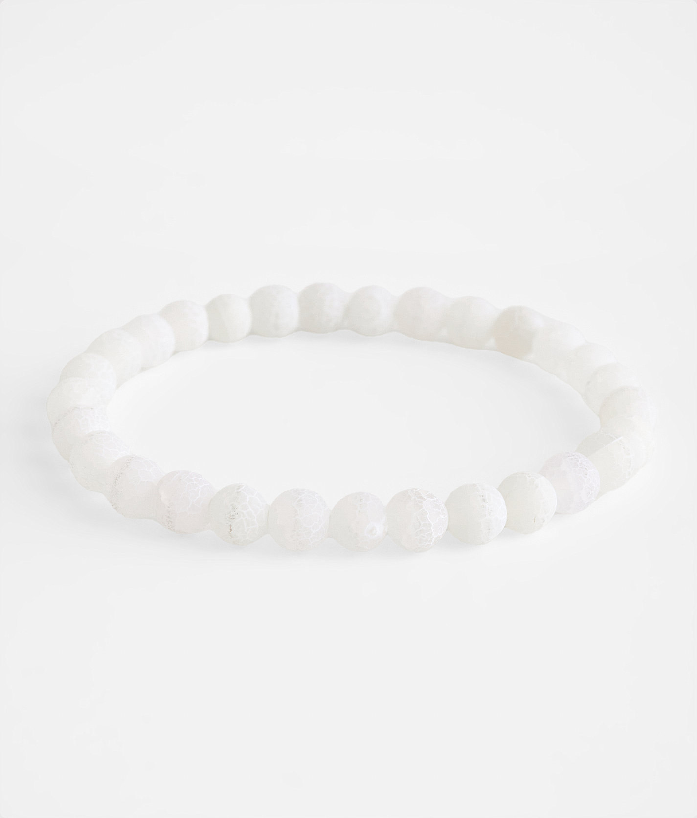BKE White Bead Bracelet - Men's Jewelry in White