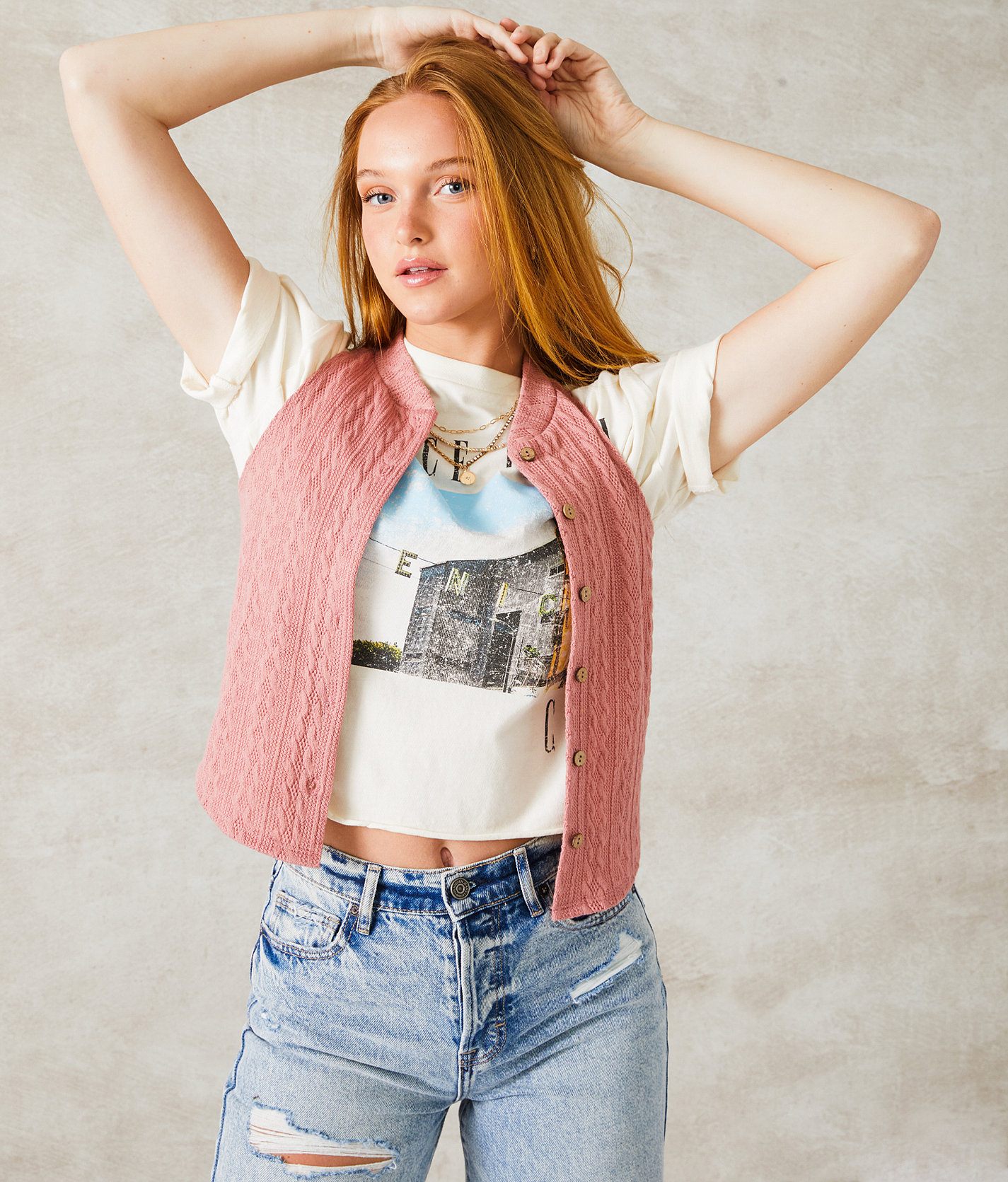 33 Coastal Knit Racerback Cropped Tank Top - Women's Tank Tops in Mauve