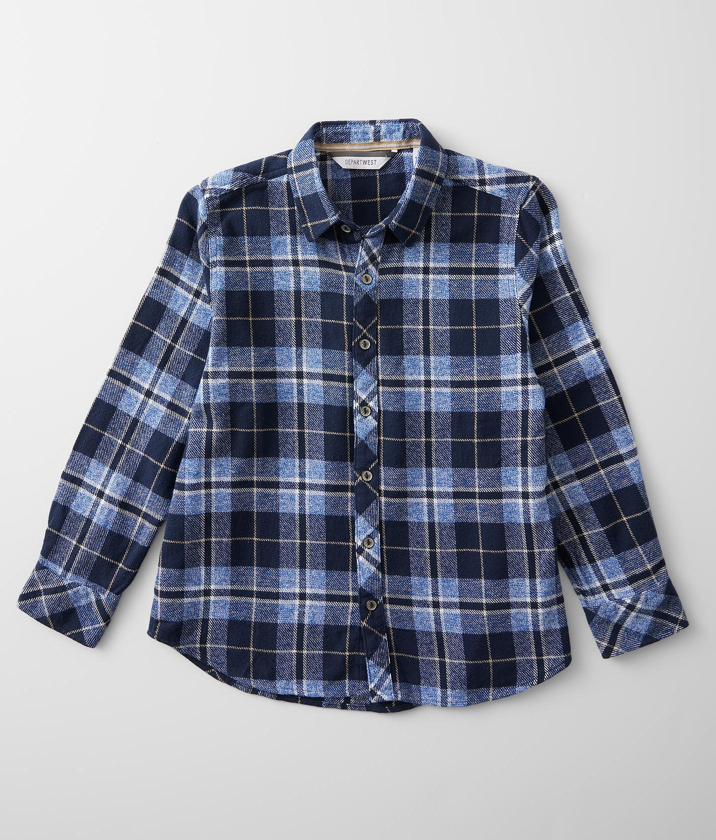 Boys - Departwest Flannel Shirt - Boy's Shirts in Navy Blue