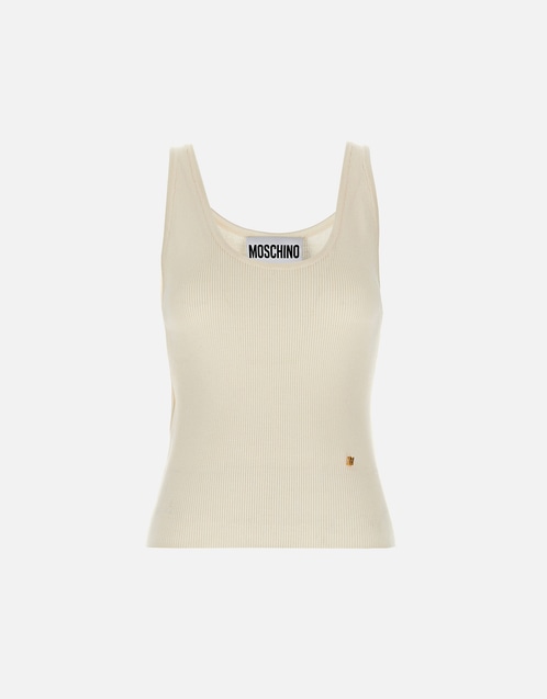 Wool Blend Knit Tank Top