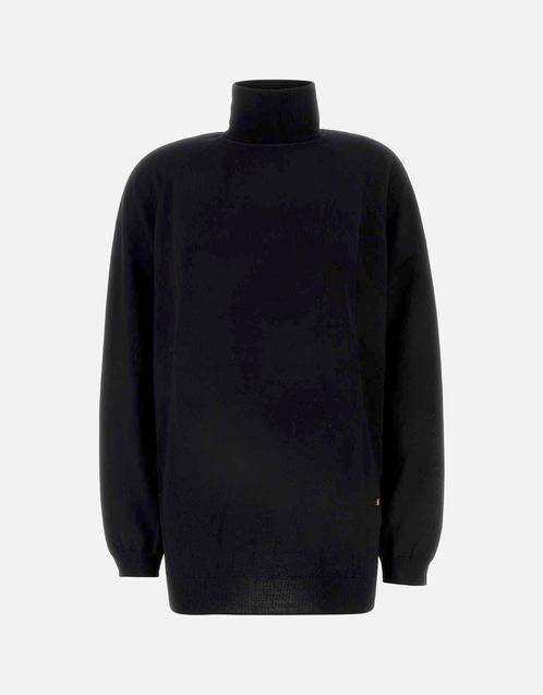 Wool High-Neck Sweater