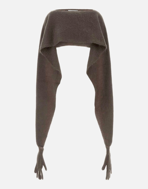 Mohair Wool Blend Glove Cape