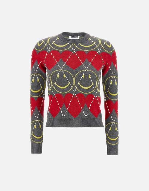 Wool And Cashmere Blend Smiley Sweater