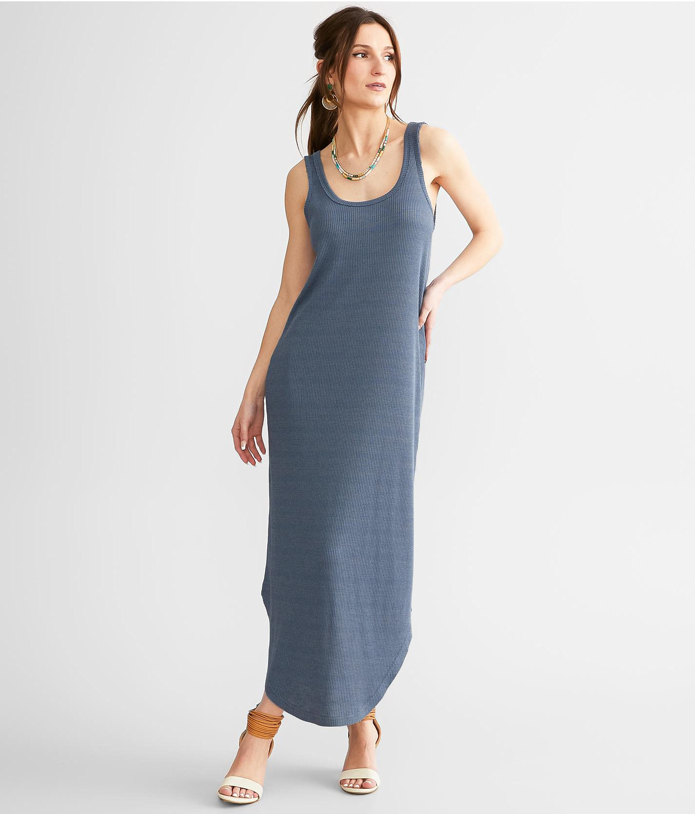 Z Supply Ribbed Midi Dress - Women's Dresses in Indigo
