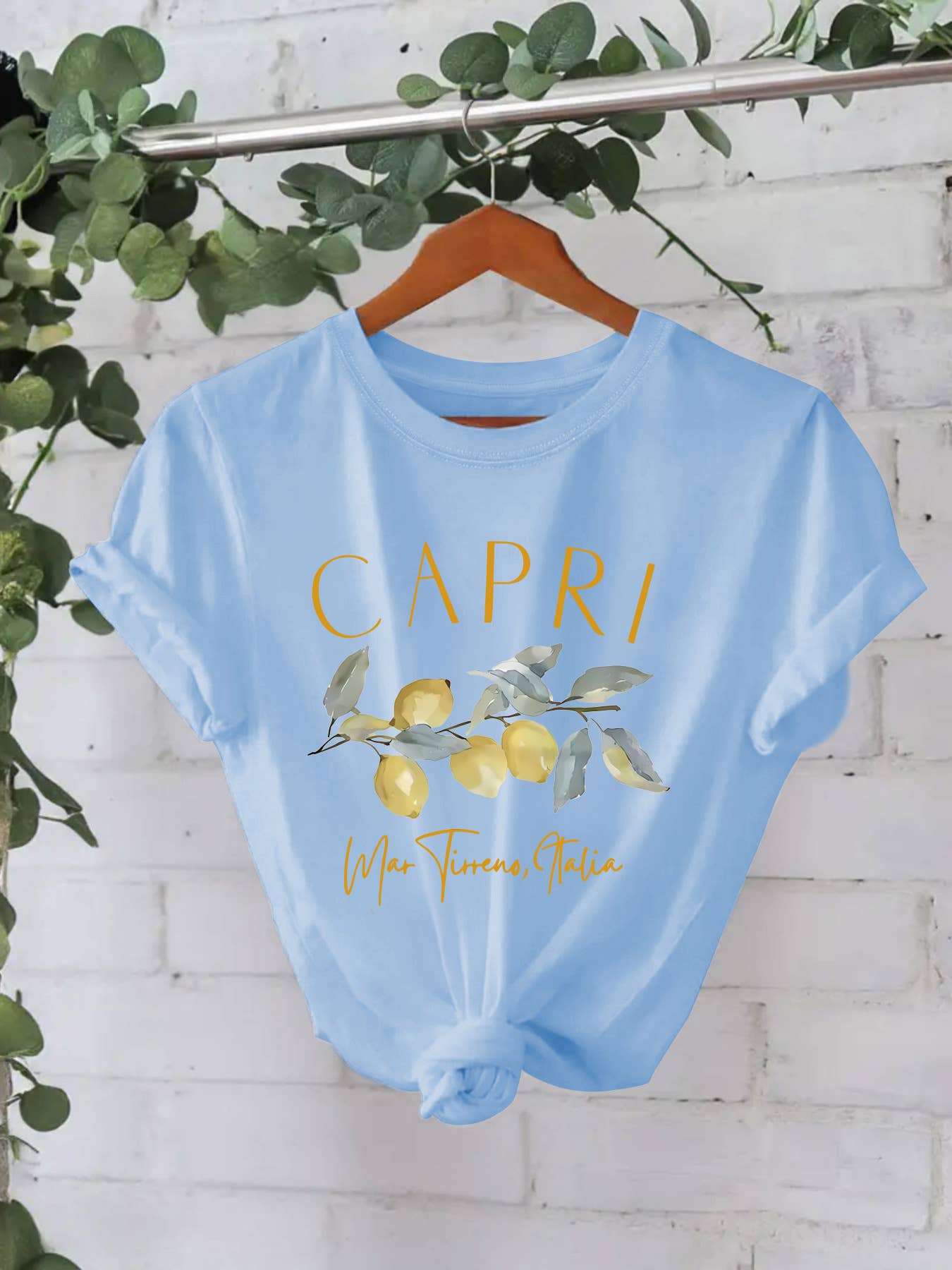 Blue ITALY CAPRI Lemon t-shirt