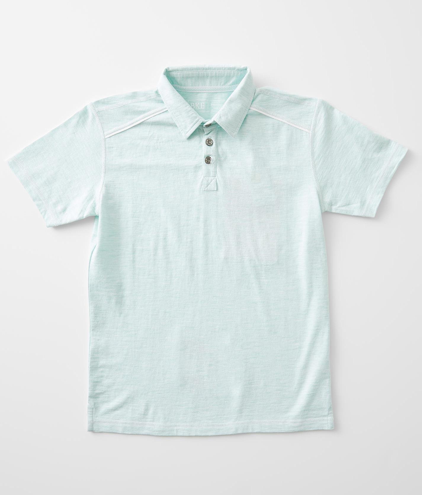Boys - BKE Slub Knit Polo - Boy's Polos in Bay