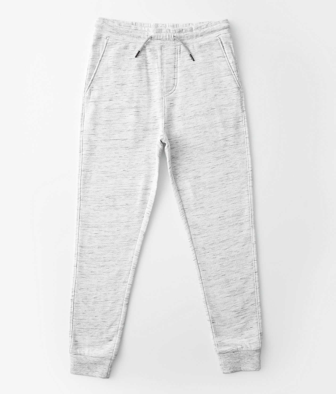 Boys - BKE Weston Knit Jogger - Boy's Sweatpants in White Black