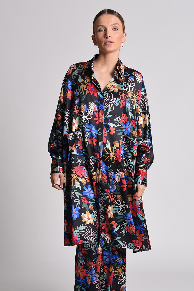 Black Hawaii Oversized Shirt