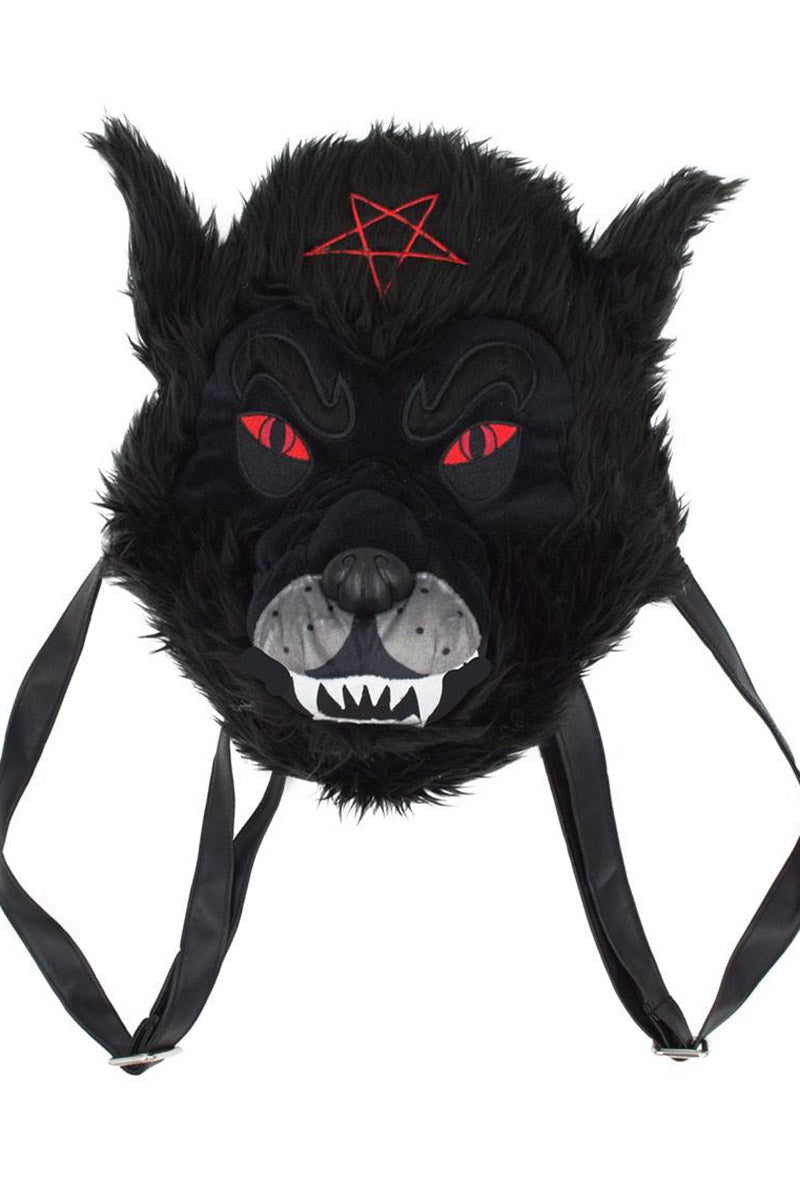Wolfhead Plush Purse / Backpack