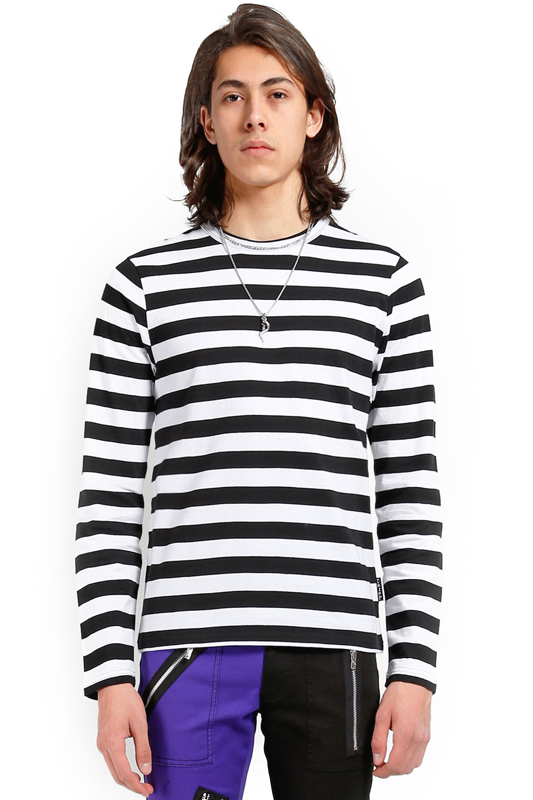 Tripp Stripe Knit Top [Black/White]