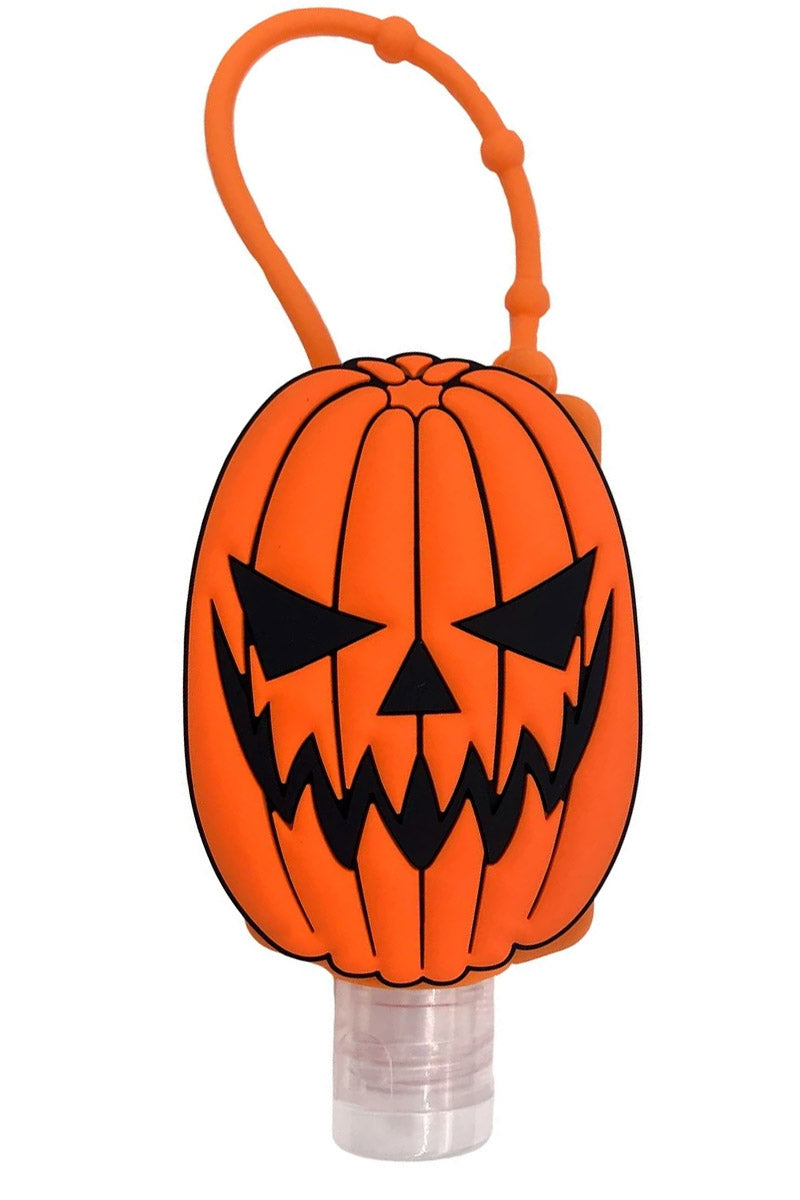 Trick or Treat Pumpkin Hand Sanitizer Holder