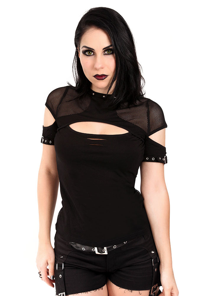 Nexxus Fishnet Cutout Top