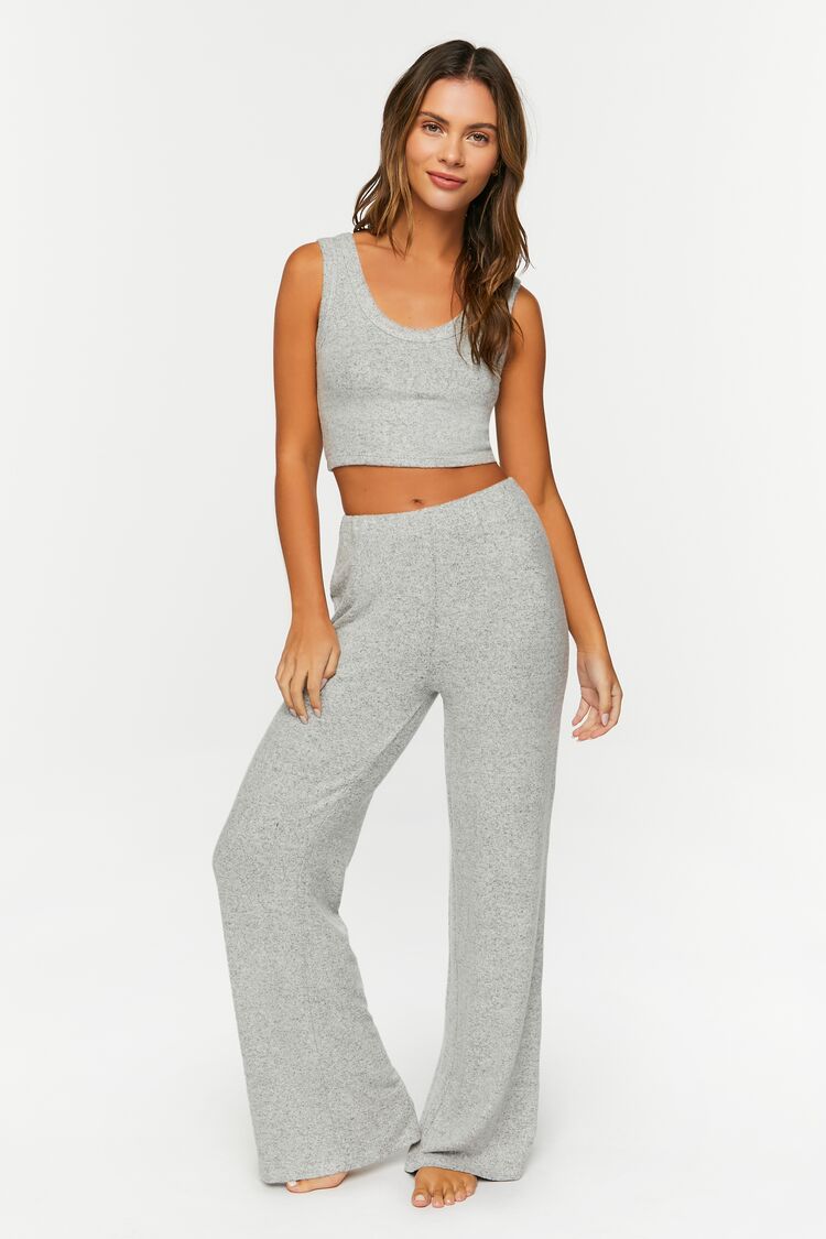 Wide-Leg Pajama Pants