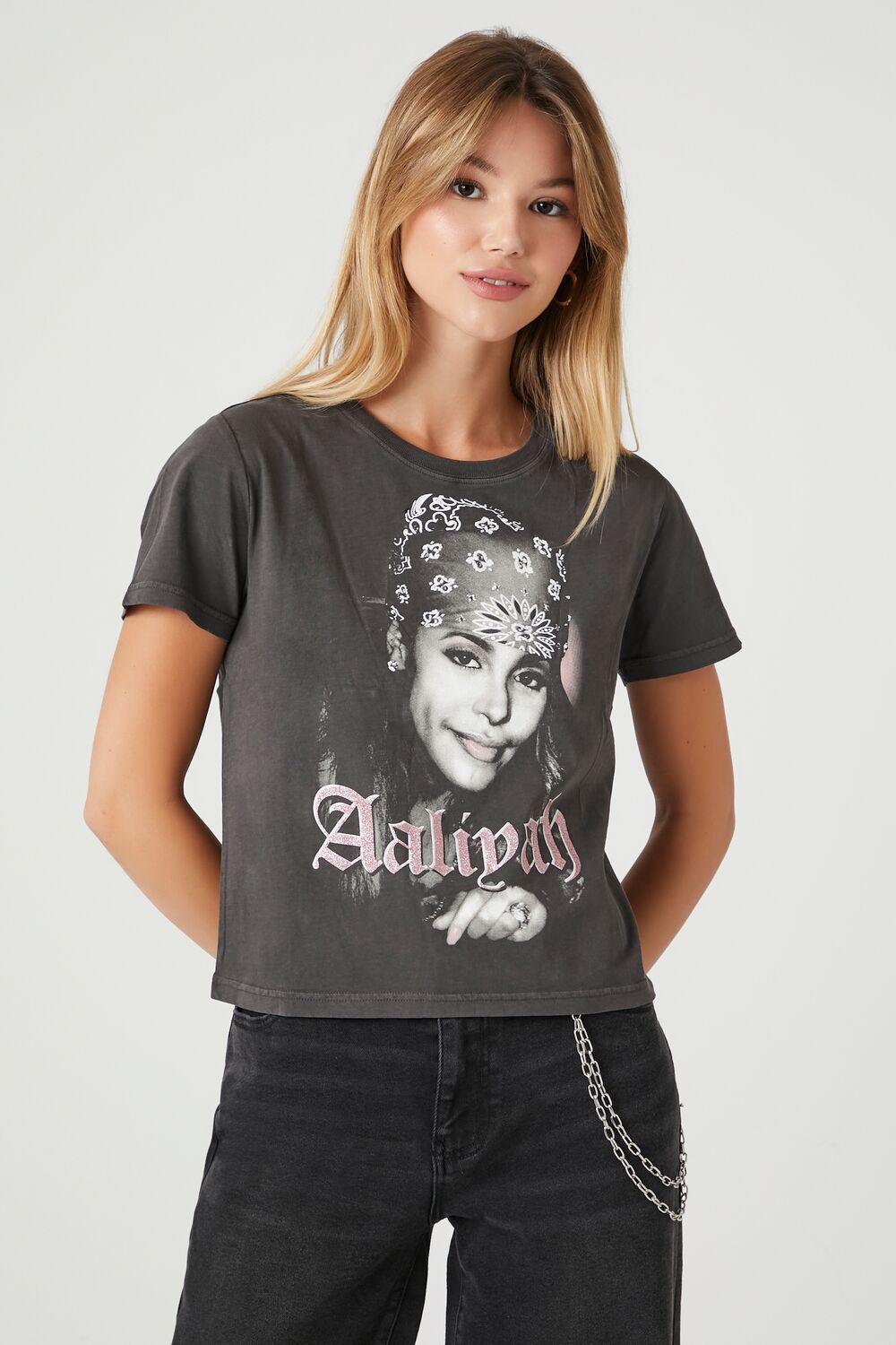 Aaliyah Graphic Baby Tee