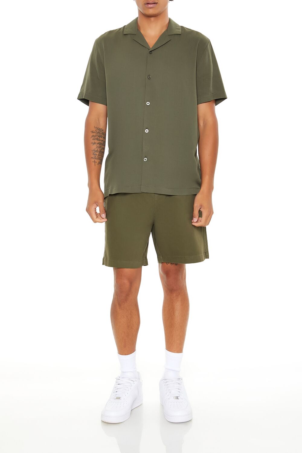 Vented-Hem Drawstring Shorts