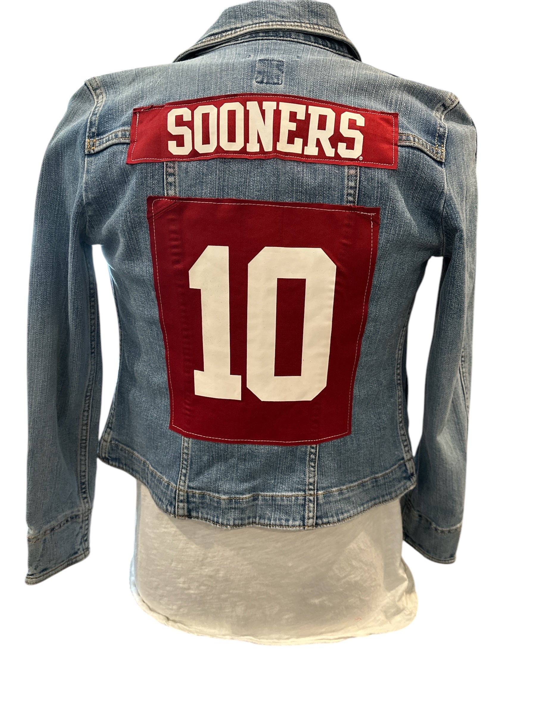 Sooners Vintage Repurposed Jean Jacket