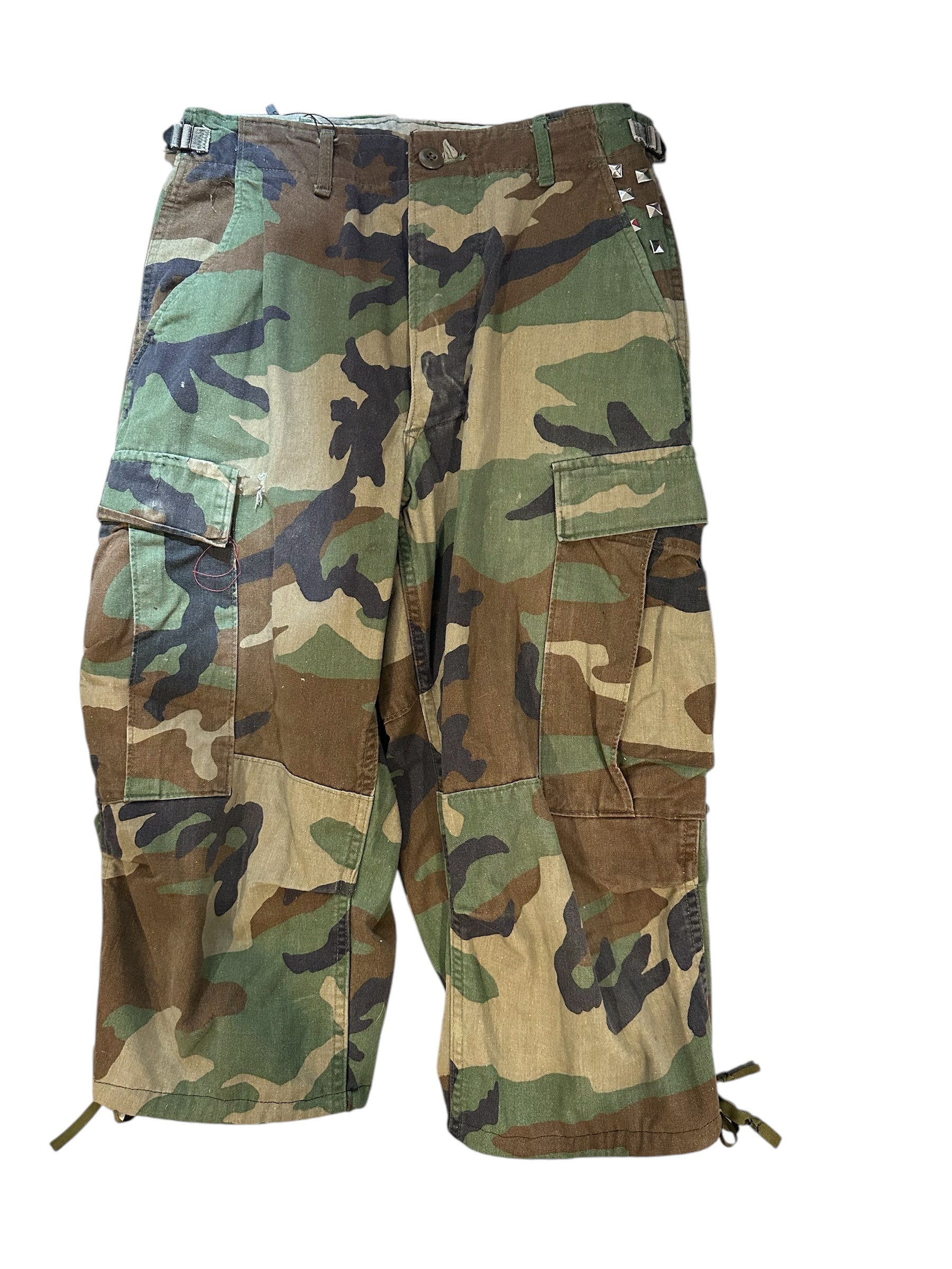 Disorderly Conduct brown & black camo capris