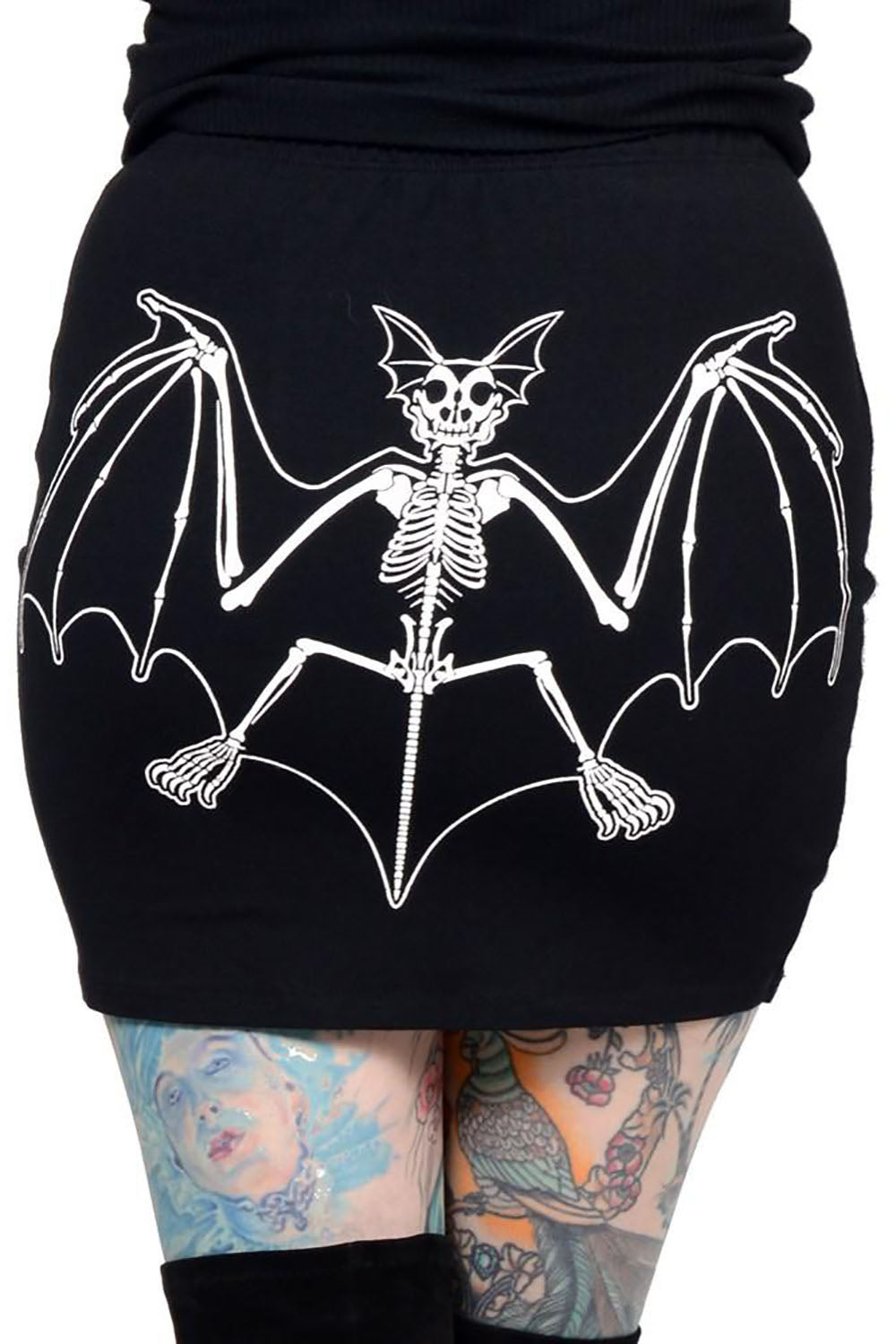 Skelli Bat Mini Skirt