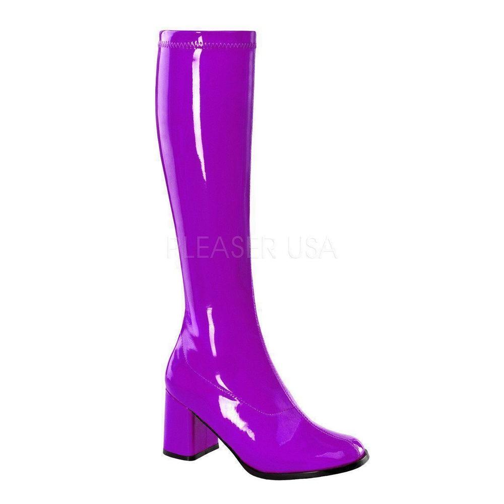 SS-GOGO-300 Go Go Boot | Purple Patent