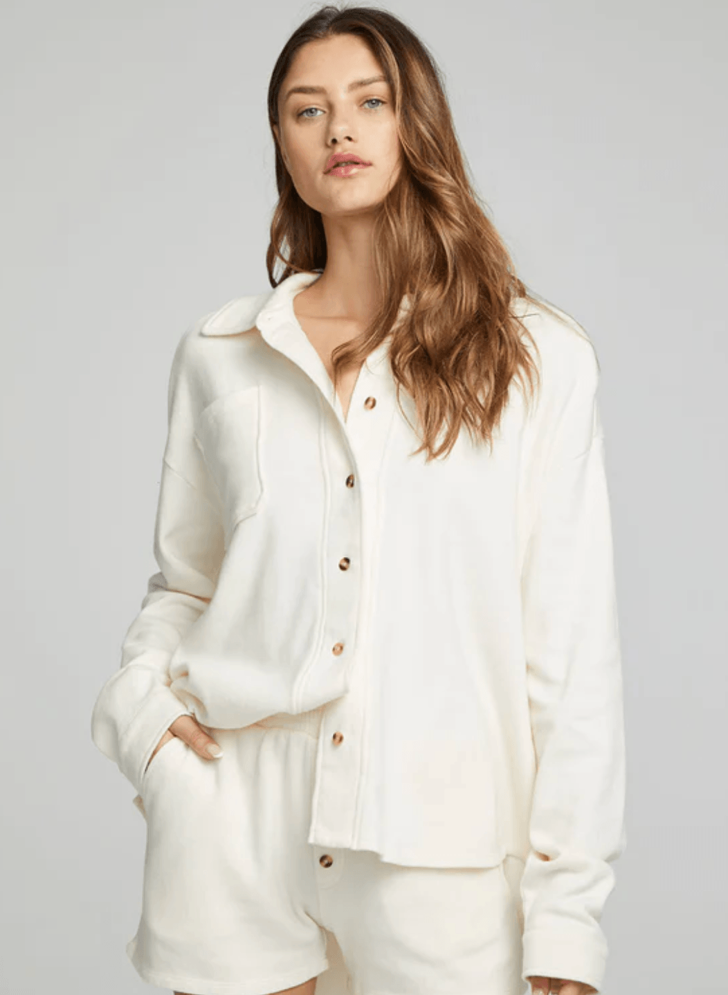 CHA Gardenia Button Up