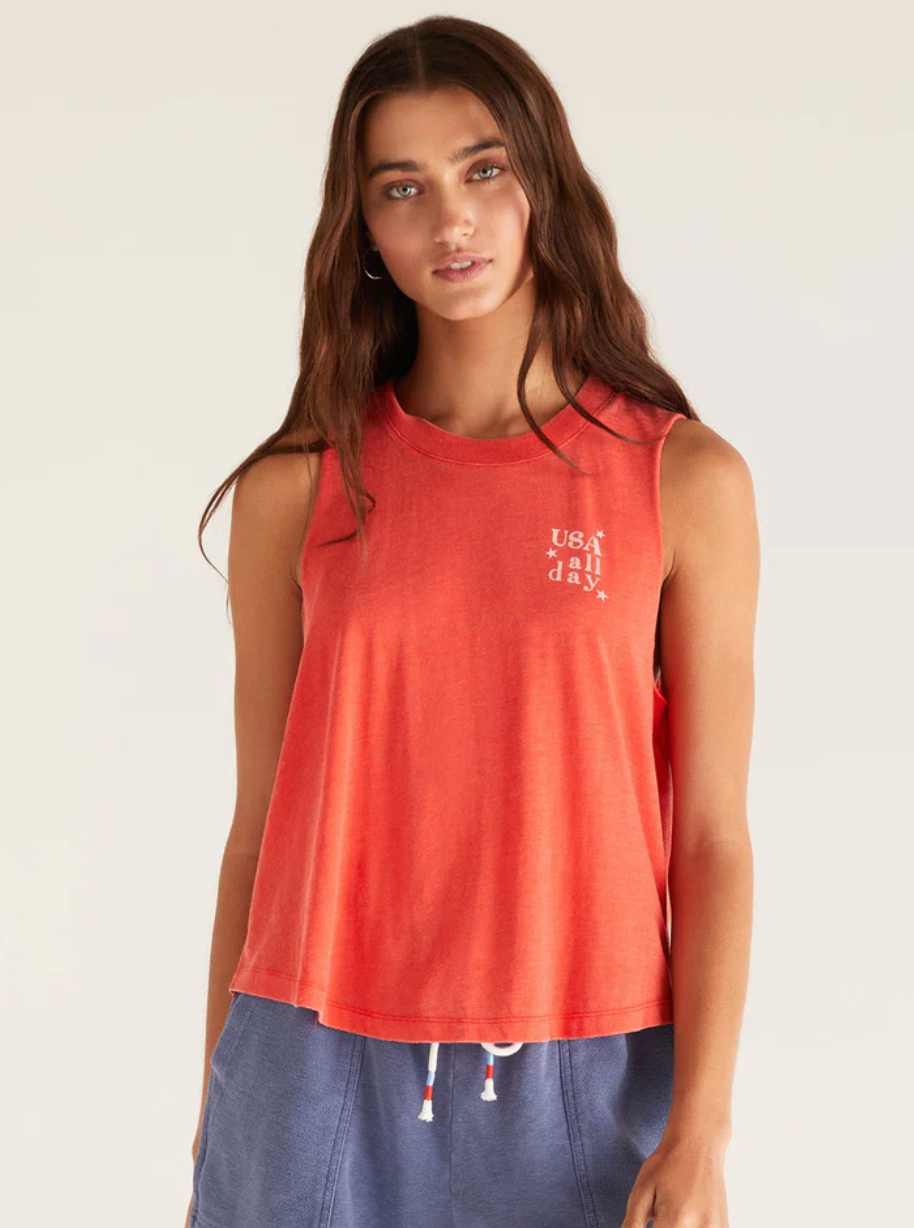 Zsup USA Tank-Poppy
