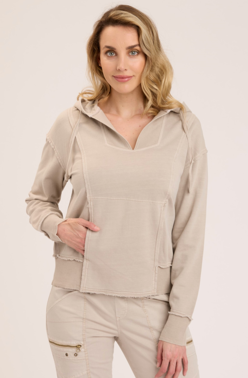 XCVI Rosalyn Hoodie-Putty