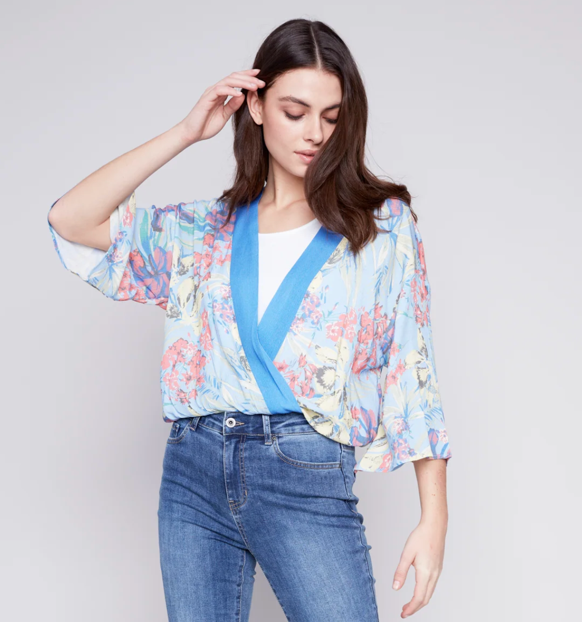 CHB Floral Kimono Blouse