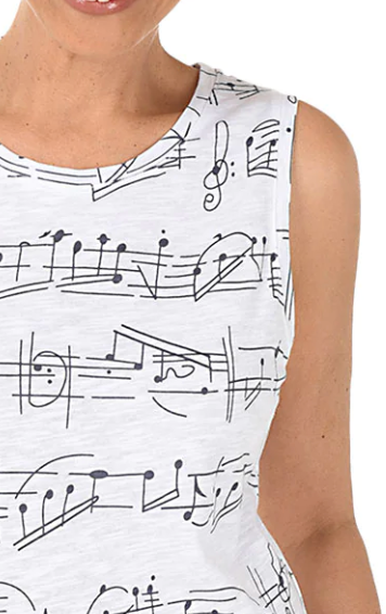 CHB Music Notes Tank