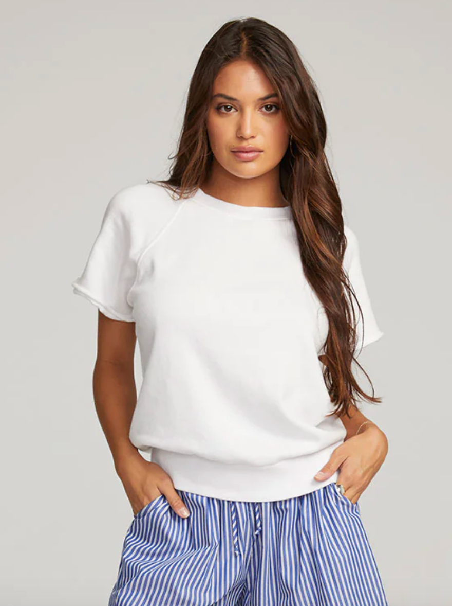 CHA Short Sleeve Pullover-Wht