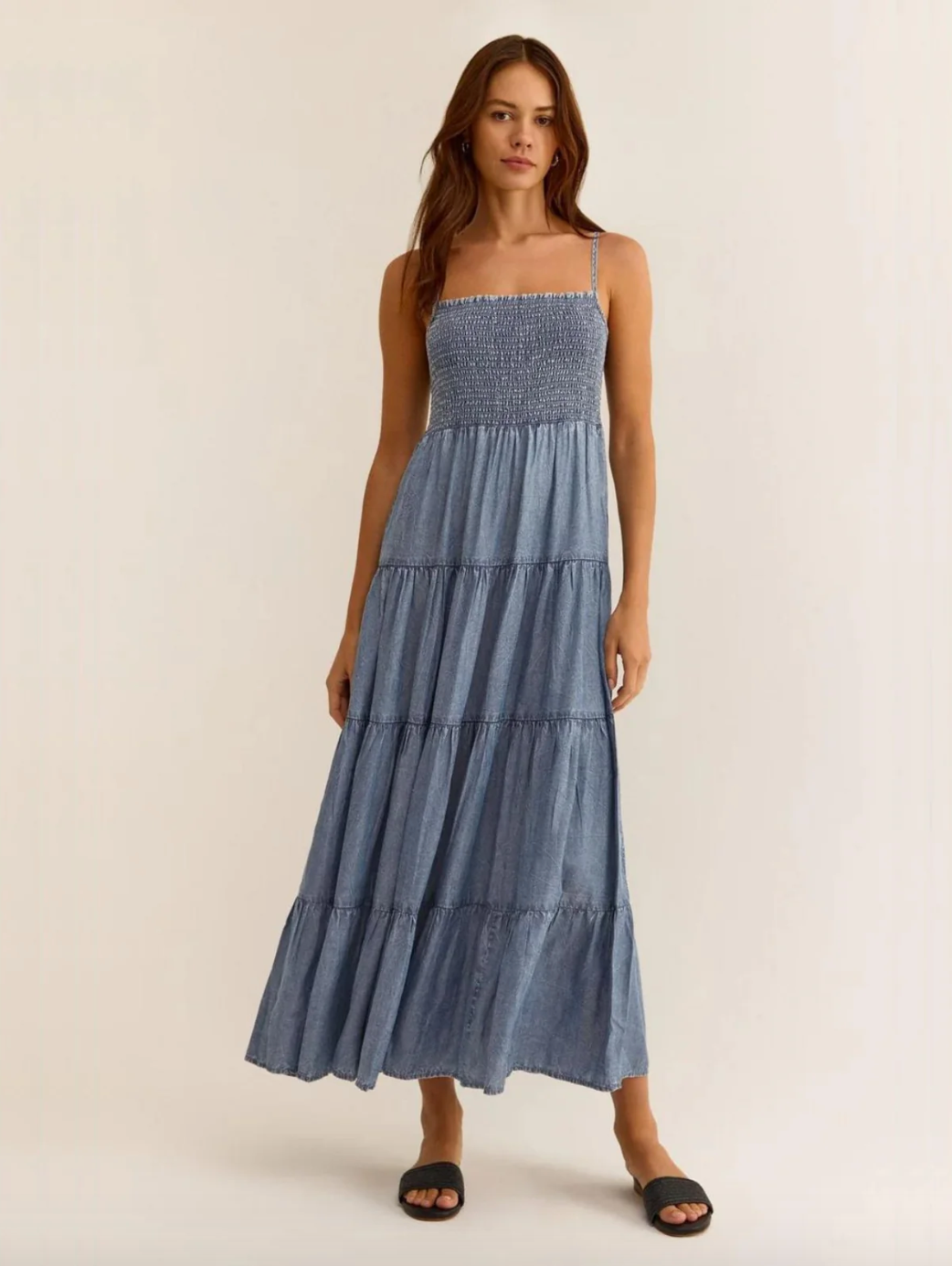 Zsup Balos Chambray Maxi Dress