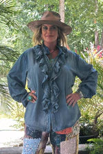 A Ruffle in Time Top