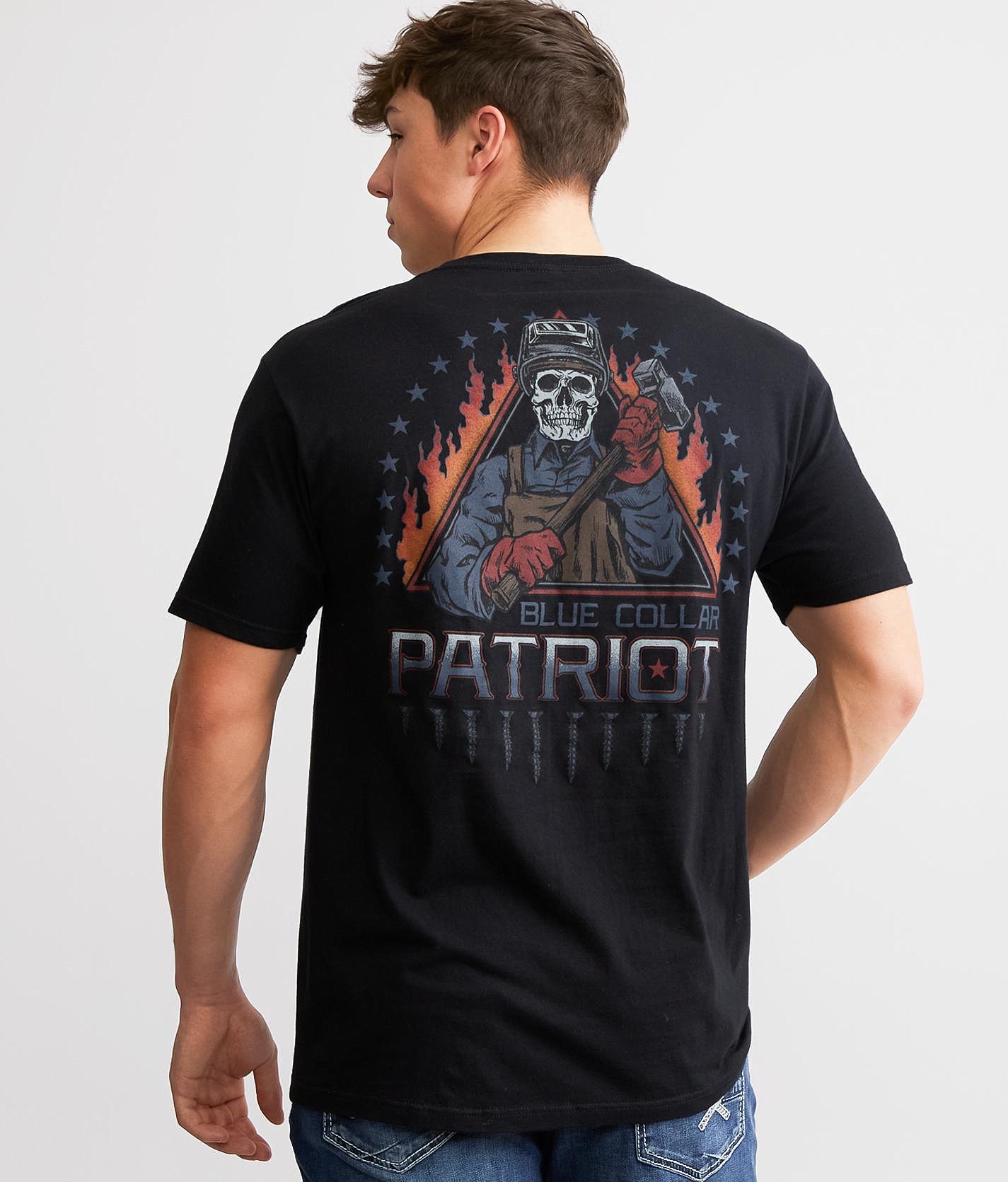 Howitzer Blue Collar Steel T-Shirt - Men's T-Shirts in Black