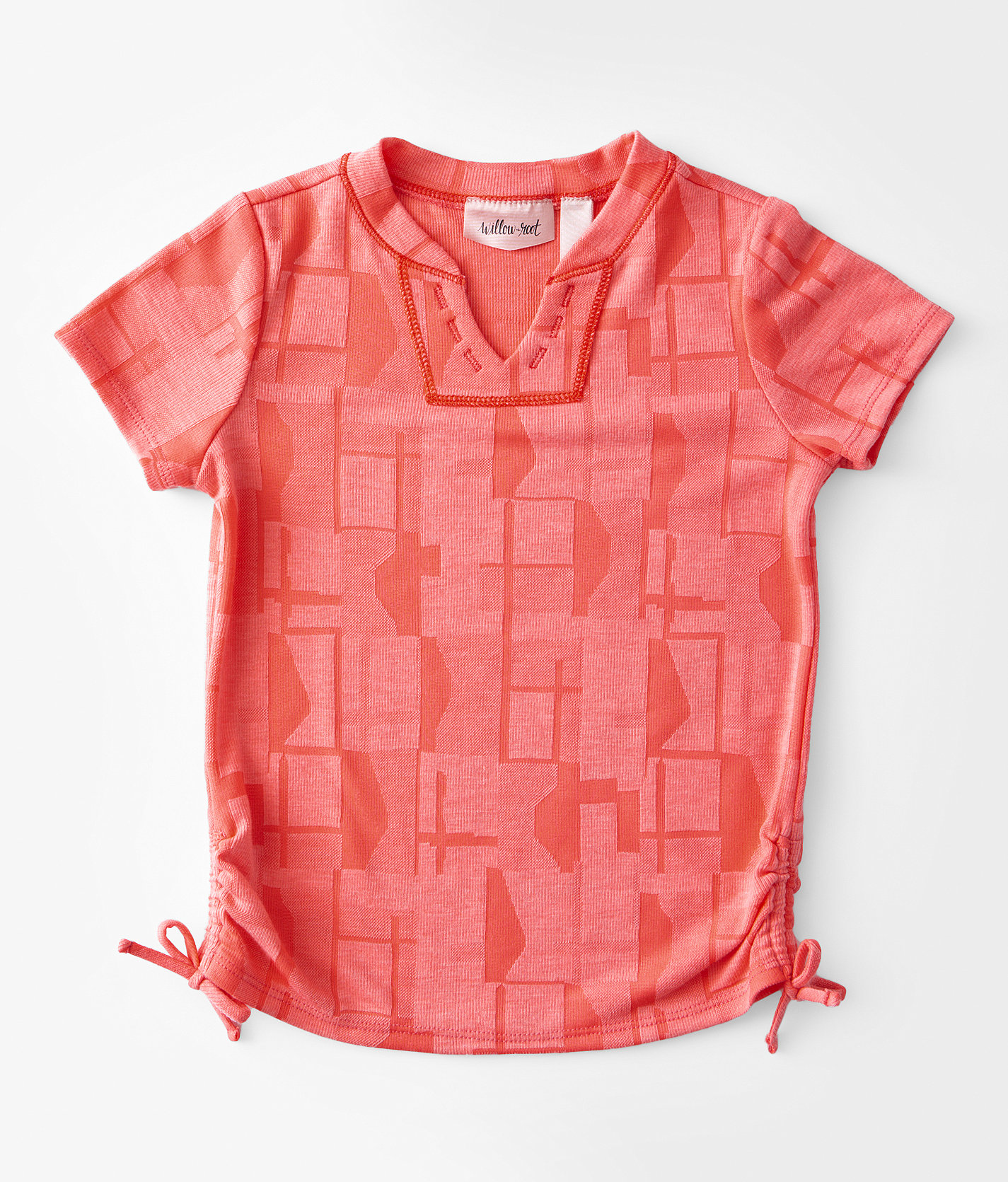 Girls - Willow & Root Jacquard Top - Girl's Shirts & Blouses in Hot Pink