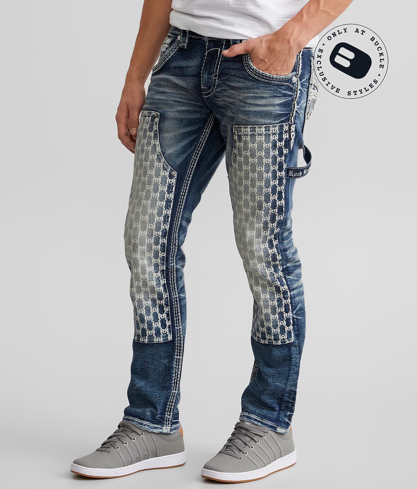 Rock Revival Tobias Slim Straight Stretch Jean - Men's Jeans in Tobias SJ202