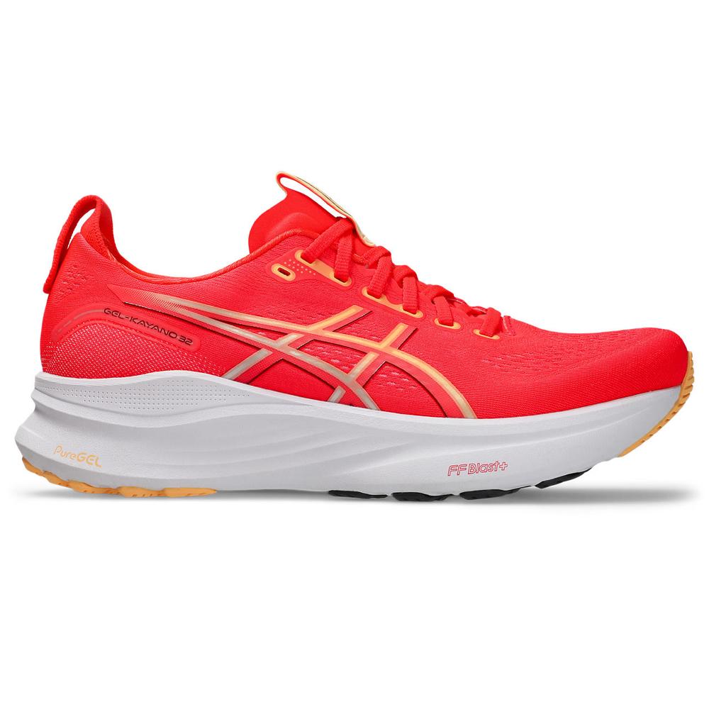 ASCIS Kayano 32 | Flash Red/Beet Juice | Men's High Cushion Stability Shoe