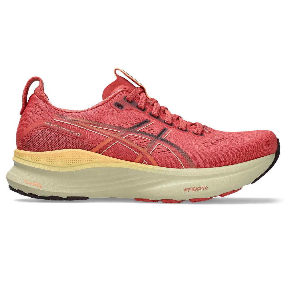 ASCIS Kayano 32 | Dark Pink Clay/Dark Current | Women's High Cushion Stability Shoe