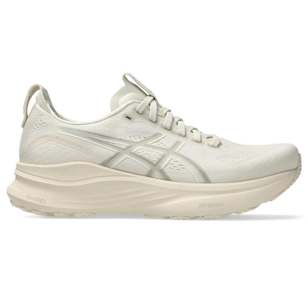 ASCIS Kayano 32 | Oatmeal/Meteor Grey | Women's High Cushion Stability Shoe