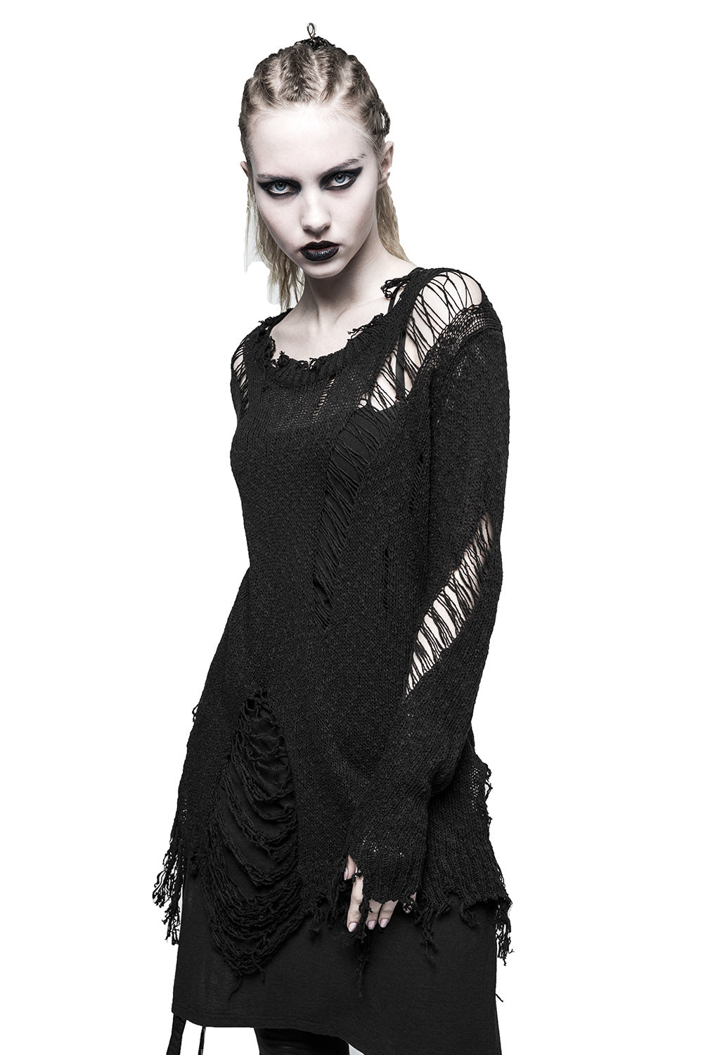 We the Tormented Distressed Sweater