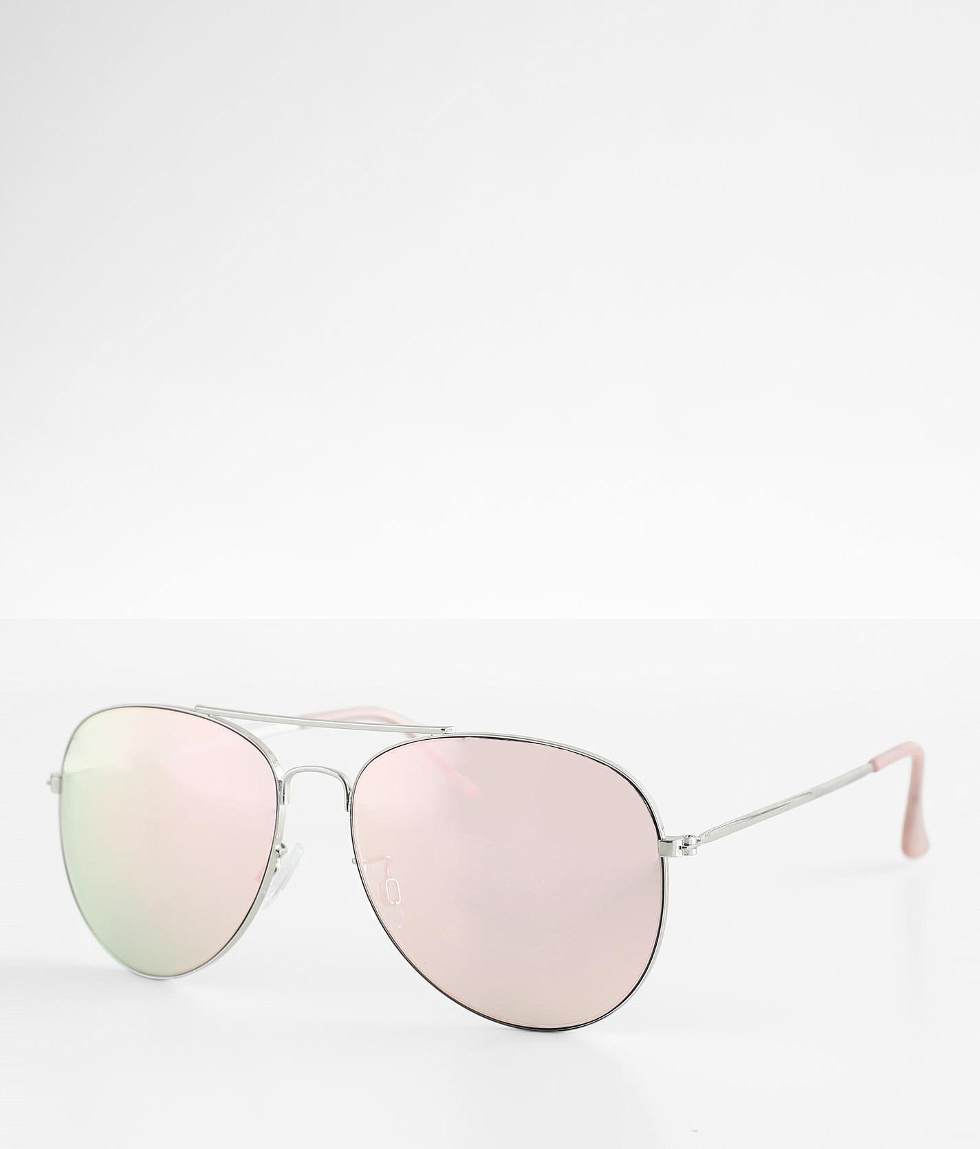BKE Aviator Sunglasses - Women's Sunglasses & Glasses in Silver