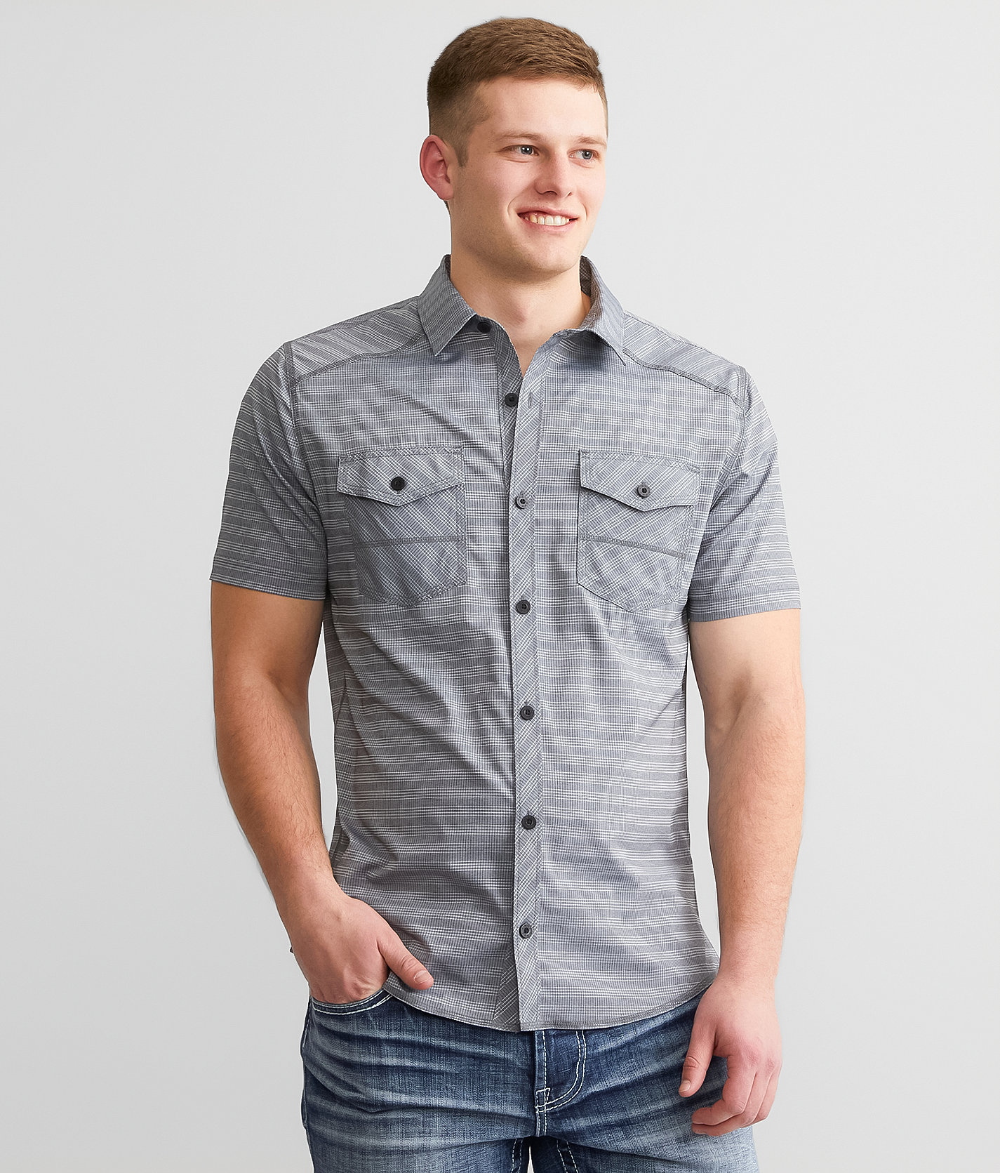 BKE Athletic Performance Shirt - Men's Shirts in Charcoal