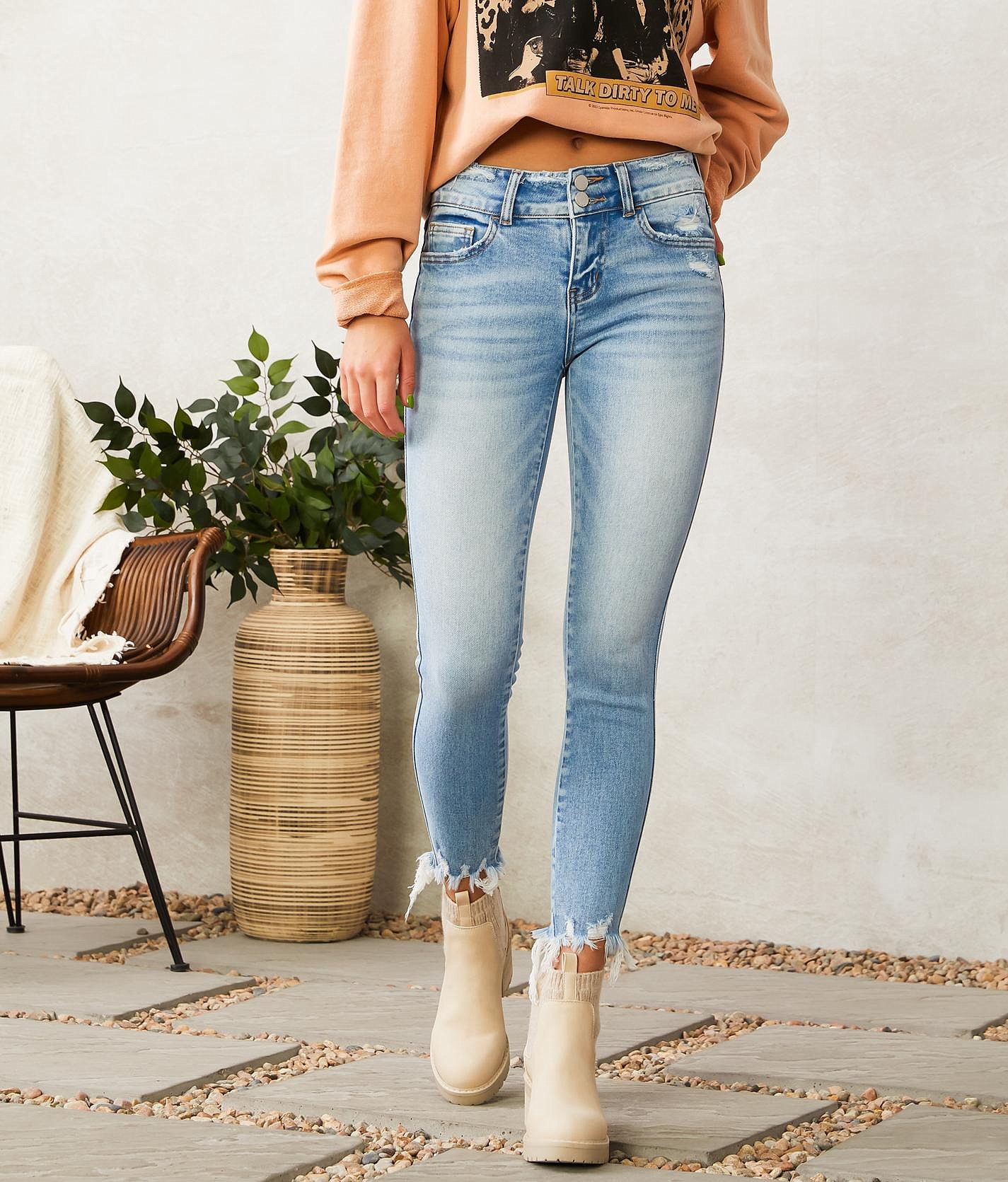 Flying Monkey Mid-Rise Ankle Skinny Stretch Jean - Women's Jeans in Cyclamen