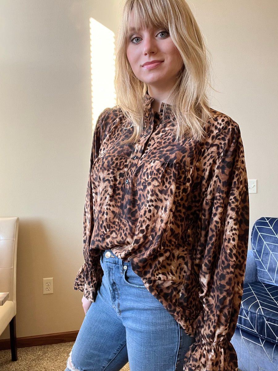 Leopard Blouse