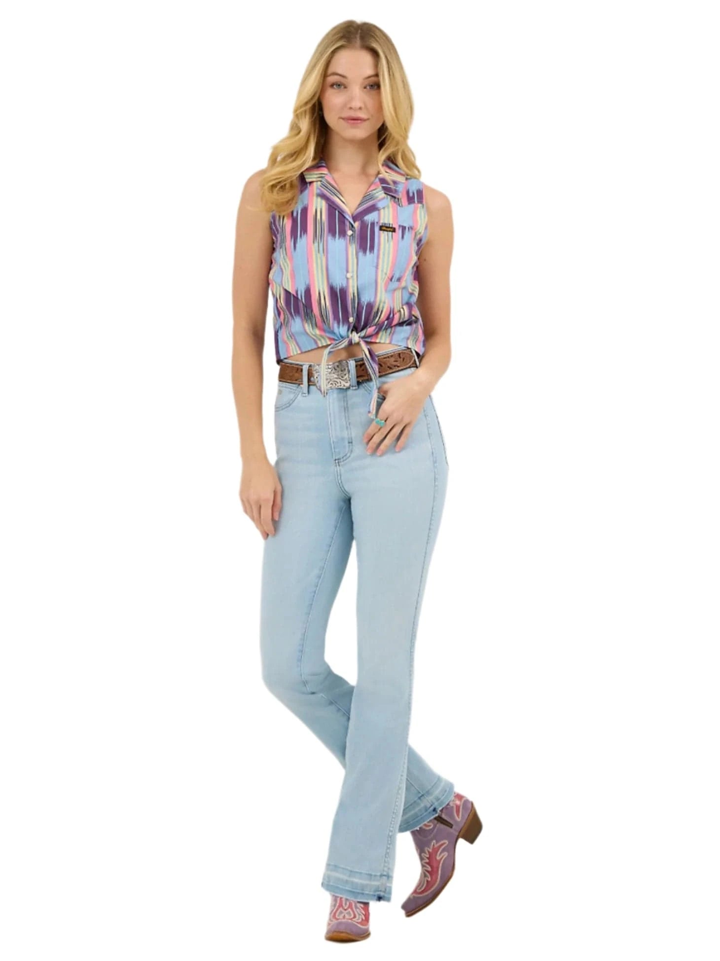 Wrangler X Lainey Wilson Women's Raw Hem Boot Huggers Jeans 112368267